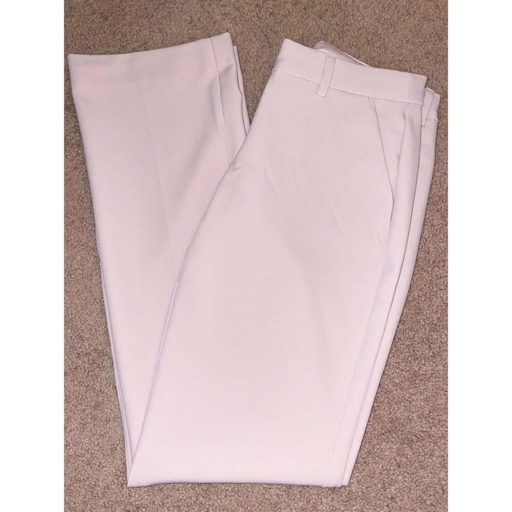 Express Pink Low Rise Boot Slacks